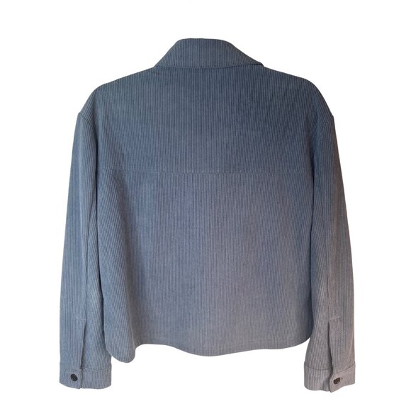 Nod New York Blue Small Ribbed Button-Up Corduroy Jacket - Picture 11 of 13